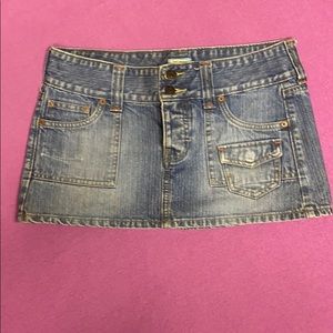 Hollister mini denim skirt. Size 5